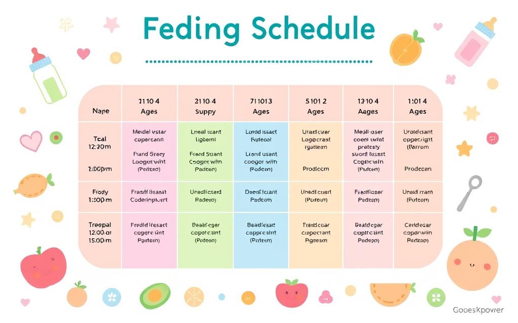 feeding schedule for infants