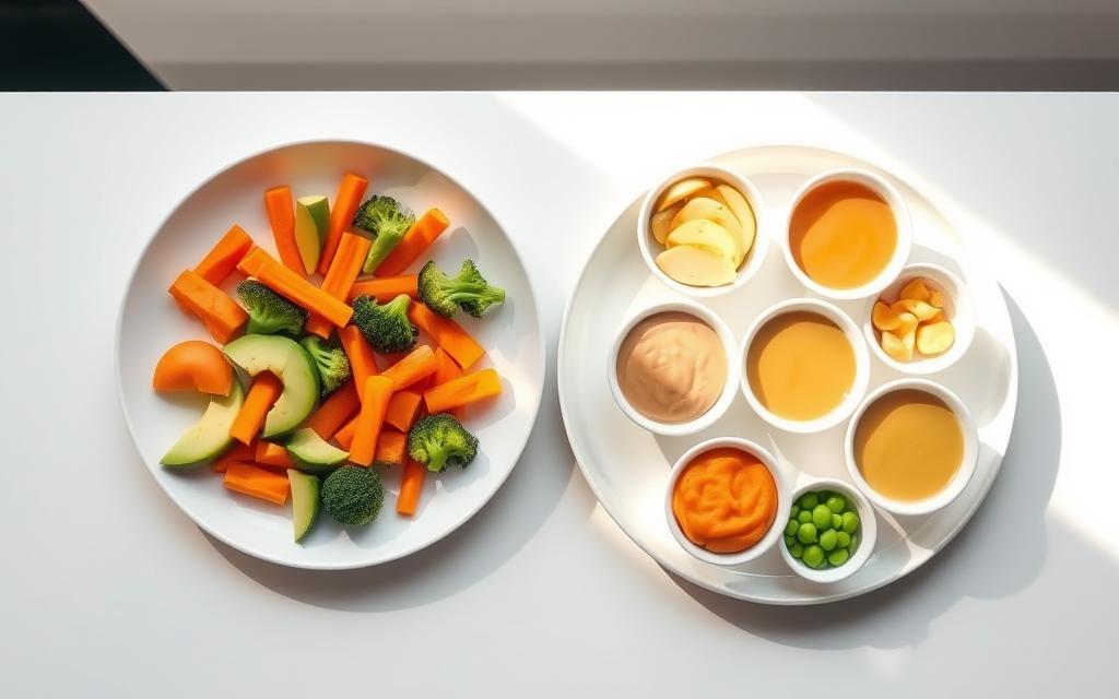 Baby-Led Weaning vs. Purees Baby-Led Weaning vs. Purees