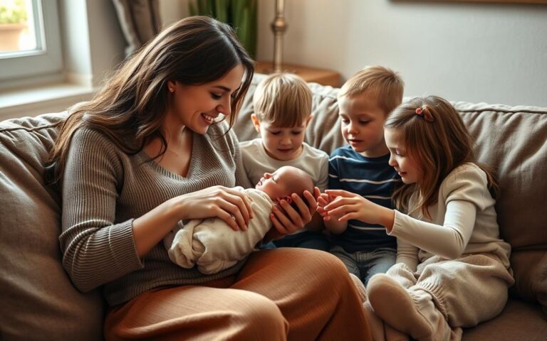 How to introduce a newborn to siblings