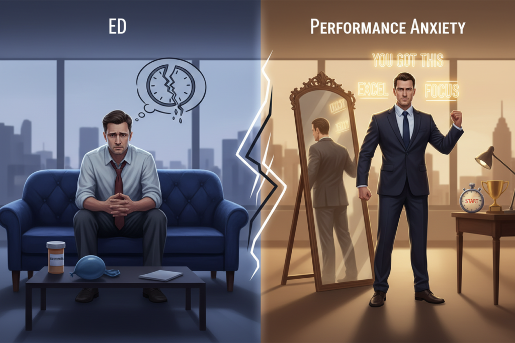 ED vs Performance Anxiety: How to Tell the Difference